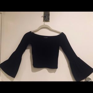 Topshop Bell Sleeve Top